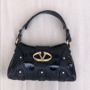 Authentic Valentino black patent leather Bag!